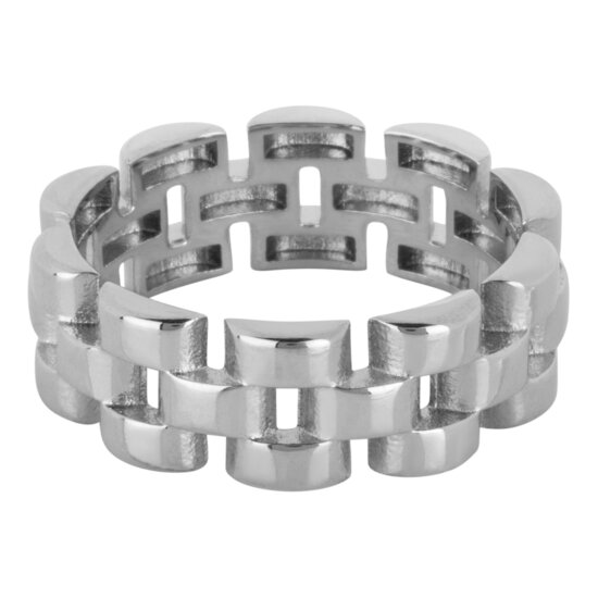Charmin's Rolex Schakel Ketting-ring Staal R1539