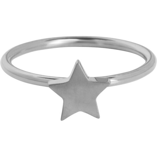 KIDZ Grote Ster Kinderring Staal KR142 – Een Sterretje voor jou